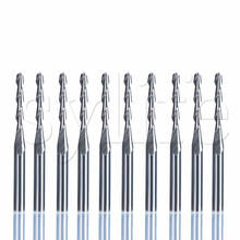 CNC Double Flute Spiral Cutter Router Bits 3.175x2x17mm Cutting Tool Pack of 10 2024 - buy cheap