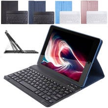 Funda de cuero PU con tapa y Teclado retroiluminado para iPad Air 3 10,5 2019, Teclado extraíble con Bluetooth, para iPad Pro 10,5 2017 2024 - compra barato