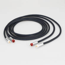 Audiocrast-Cable de Audio A10 + XW60 HIFI RCA a RCA, conector RCA con línea de estrella chapada en oro, Cable de Audio análogo plateado 2024 - compra barato