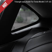 Para tesla model 3 2017-2021 guarda-sol triangular, sombra de nylon, para telhado, 2 peças 2024 - compre barato