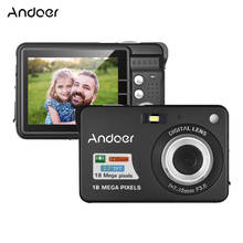 Цифровая видеокамера Andoer 720P HD с перезаряжаемыми батареями 8X Zoom Anti-shake 2,7 дюймов LCD Ночная видеокамера 2024 - купить недорого