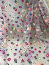 Горячая продажа 5 ярдов вышивка французская Сетка кружевная ткань JIANXI.C-209802 для свадебного платья 2024 - купить недорого