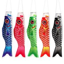 Мультяшные рыбки, красочные в японском стиле, карп-стримеры, ветрозащитные стримеры, флаг рыбы, воздушный змей, украшение для домашней вечеринки, подарок Koinobori 2024 - купить недорого
