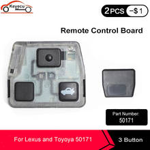 KEYECU-placa central de Control remoto 50171, 3 botones, 433MHz, para llave de coche remota de Toyota y Lexus, sin Chip, sin carcasa, p/n: 50171 2024 - compra barato