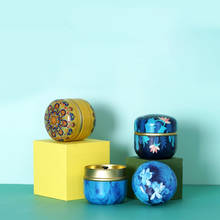 Mini latas de té redondas de estilo japonés, caja de embalaje de Chocolate dulce, tarro sellado pequeño de Pascua, caja de lata, oraganizador de escritorio, novedad 2024 - compra barato