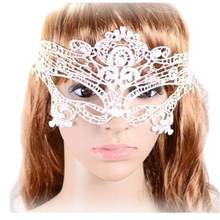 Máscara de encaje Sexy para mujer, máscara de ojos recortada para fiesta de máscaras, disfraz de lujo 2019 2024 - compra barato