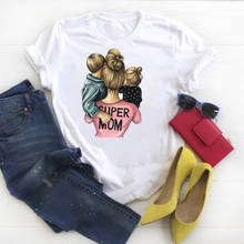 Camiseta feminina super mãe 90s, estampa gráfica, camiseta feminina 2024 - compre barato