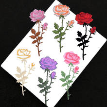 Rose Bouquet Patch Sticker Iron on Clothes Heat Transfer Applique Embroidered Applications Cloth Fabric Sequin Patches clothing 2024 - buy cheap