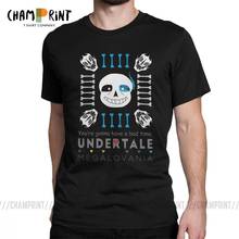 Undertale Funny T Shirts Men Sans Bone Short Sleeve Tops Graphic Tee Shirt Pure Cotton Crew Neck T-Shirt 2024 - buy cheap