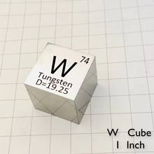 Cubo de elemento de hierro pulido de espejo de Metal de tungsteno, alta pureza 99.95%, cubos de densidad de Metal de 25,4mm, elemento tallado, tabla periódica Cub 2024 - compra barato