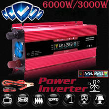 Solar Power Inverter Peak Power 6000W/3000W DC 12V To AC 110V/220V Modified Sine Wave Converter Car Inverter For Home Camping 2024 - buy cheap