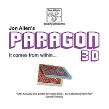 Paragon 3D (DVD и скрытое приспособление) Волшебные трюки карта, чтобы очистить коробку волшебник магии крупным планом иллюзии Prop ментализм прозрачная коробка 2024 - купить недорого