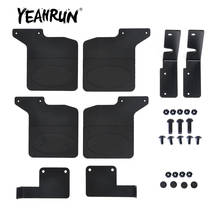 YEAHRUN-guardabarros delantero/trasero de goma negra, piezas de mejora de coche, para TRX-4 1/10 RC Crawler 2024 - compra barato