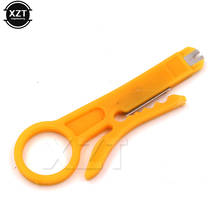 9cm Mini Strippers Network Cable Plier Yellow UTP STP Cable Cutter Telephone Wire Stripper 2024 - buy cheap
