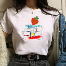 Women 2021 fashion Heavy books Print Funny Summer T shirt Women Princess Short T Shirt Oversized Female Clothing Streetweaar 2024 - buy cheap