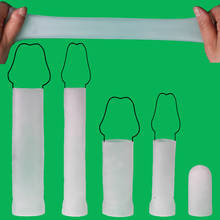 Penis Sleeve Extender Pump Enlargement Replacement for Penile Silicone Glans Protector Cap Stretcher Clamping Kit 2024 - купить недорого