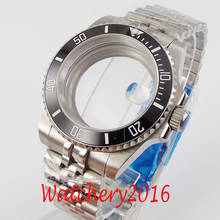40mm peças de relógio vidro safira transparente assista caso jubileu ajuste nh35 nh36 movimento 2024 - compre barato