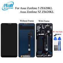 Оригинальный ЖК-дисплей 6,2 дюйма для Asus Zenfone 5 2018 Series ZE620KL, сенсорный экран, дигитайзер, Рамка Для Zenfone 5Z ZS620KL X00QD LCD 2024 - купить недорого