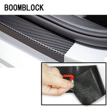 BOOMBLOCK Car Covers Carbon Fiber Stickers Pedal Threshold For Mercedes W204 W210 AMG Benz Bmw E36 E90 E60 Fiat 500 Volvo S80 2024 - buy cheap