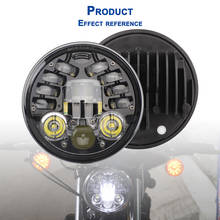Faro redondo LED para motocicleta, lámpara de conducción Universal para motocicletas de 5,75 pulgadas, 12V 2024 - compra barato