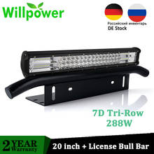 Willpower-barra de led offroad, 20 polegadas, 288w, para carros e caminhões, 4x4, 12v e 24v, 2024 - compre barato