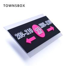 Door Plates Floor Room House Number Sign Acrylic Wall Sticker Post Numbers Address Plaque Modern Digital Alphabet Home Custom 2024 - buy cheap