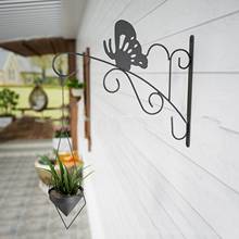 Suporte de parede flutuante para áreas internas e externas, segurador de gancho de metal para pendurar vaso de plantas e flores 2024 - compre barato