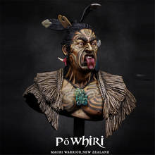 Maori Warrior Bust Resin Figure Kit 1/9 Scale Model Kit Assembly Model Resin Kit Bust Colorless Self-Assembled Toy 2024 - buy cheap