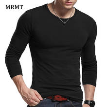 2022 MRMT Men's autumn long sleeved T-shirt round collar slim cotton shirt solid color T-shirt Free shipping 2024 - buy cheap