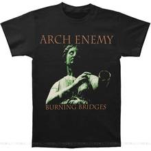 Arch Enemy Mens Burning Bridges T-Shirt Small Black Birthday Gift Tops T Shirt 2024 - buy cheap