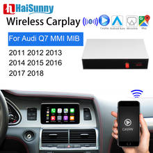 Carplay inalámbrico para Audi Q7, 2011, 2014-2016, 2017, compatible con decodificador, reequipamiento Multimedia, GPS, Navi, Mirror link, cámara de marcha atrás 2024 - compra barato