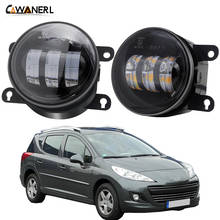 Luz antiniebla LED para parachoques delantero de coche, lámpara de luz antiniebla para Peugeot 207 CC SW Hatchback 2006-2012 30W 6000LM, DRL blanco ámbar H11 12V 2024 - compra barato