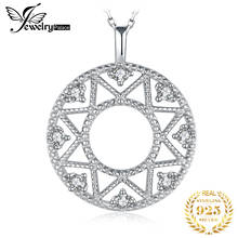 JewelryPalace-Colgante de Plata de Ley 925 con forma de estrella y girasol, collar con colgante de diamante de imitación, Circonia cúbica, zirconia, circonita, zirconita, sin cadena 2024 - compra barato