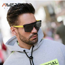 AIVERLIA Male Flat Top Sunglasses Men Women Sunglasses Brand Design Black Square Shades UV400 Gradient Sun Glasses For Men 2024 - buy cheap