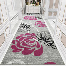 Nordic Flower Hallway Carpet Long Wedding Party Red Rugs Bedroom Living Room Stair Carpet  Home Hotel Decor Carpets Custom Made 2024 - buy cheap