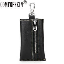 COMFORSKIN New Arrivals Casual Style Key Wallet Unisex Key Chain Luxurious 100% Genuine Leather Men Key Holders Hot Sales 2024 - buy cheap
