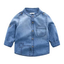 Bebê menino roupas 2020 primavera outono da criança meninos jaqueta crianças roupas jean denim jaquetas casacos infantil tamanho 18m-9y 2024 - compre barato
