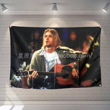 Banda de rock hip hop reggae música cartaz pano bandeiras adesivos parede pendurado pinturas bilhar salão estúdio tema decoração para casa d1 2024 - compre barato