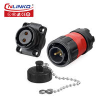 CNLINKO YM-20 Series M20 2 Pin Waterproof Connector SP13 Chassis Panel Mount Circular Aviation Plug Cable Connectors PBT Plastic 2024 - buy cheap