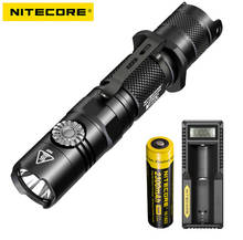 Nitecore MT22C CREE XP-L HD V6 LED Compact Tactical Flashlight 1000Lumens+ nitecore UM10 changer +nitecore 3500mah battery 2024 - buy cheap