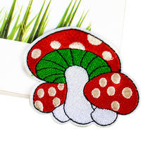 1PCS Cartoon Mushroom Patch Embroidery Applique Iron On Transfers For Clothing DIY Stickers Decoration T-shirt Women Clothes 2024 - buy cheap