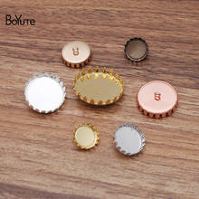 BoYuTe (40 unids/lote) ajuste de 12MM, 15MM, 20MM, 25MM, cabujón de piedra en blanco, Base de bandeja de botón, accesorios de joyería hechos a mano Diy 2024 - compra barato