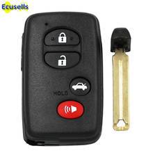 3+1/4 buttons Smart Key Remote Shell Uncut case for TOYOTA Avalon Camry Corolla Highlander Venza with insert key blade 2024 - buy cheap