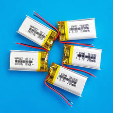 5 pcs 3.7V 230mAh 501830 501730 lithium polymer Lipo rechargeable battery for MP3 GPS bluetooth smart watch headset camera 2024 - buy cheap