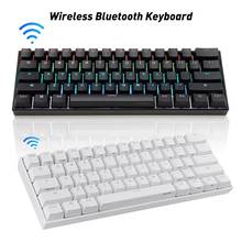 White/Black Anne Pro 2 Pro2 60% 61 Keys NKRO Bluetooth 5.0 Type-C RGB Mechanical Gaming Keyboard Cherry Switch Gateron Switch 2024 - buy cheap