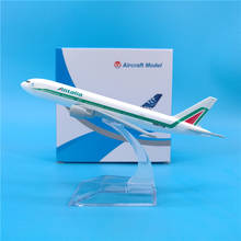 16CM 1:400 Scale Airplanes Air Alitalia Boeing B777 Airplane Plane Model Diecast Aircraft Toys Gifts Airliner Model Kids Gift 2024 - buy cheap