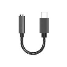 Type-C до 3,5 мм AUX кабель для подключения наушников HiFi DAC аудио адаптер для OnePlus 6T 2024 - купить недорого