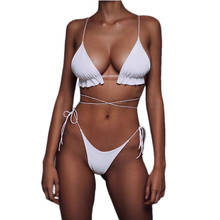 Women Push-Up Padded Bikini Set Strappy Swimsuit Beachwear Swimwear Bathing Suit 2024 - buy cheap