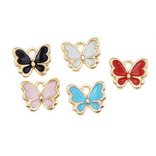 GraceAngie 10PCS Cute Enamel Butterfly Charms Mix Pendants for Crafts DIY Bracelet Jewelry Making Accessory Wholesale 2024 - buy cheap