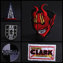 Punk Patches Biker Jacket Ghost Head Decoration Decal Triangle Exaggeration Cool Overcoat Jeans Ironing Products 2024 - buy cheap